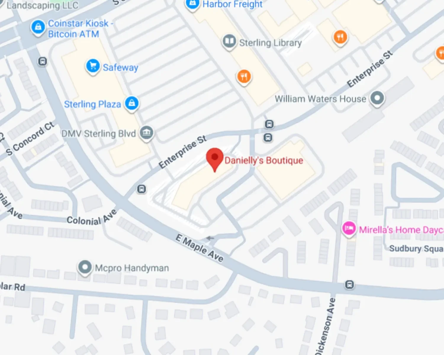 Contact Us Map