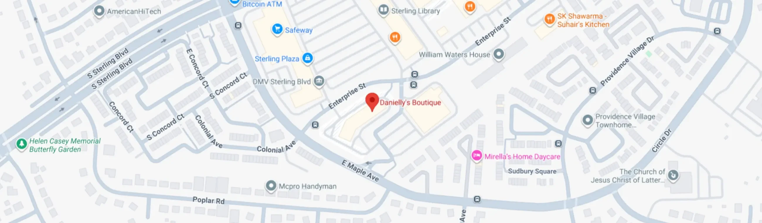 Contact Us Map